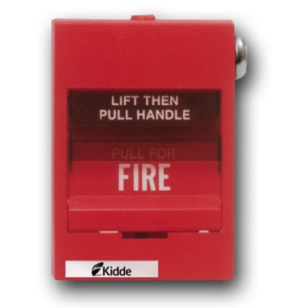 Fire Alarm Pull Station, Red, 3-5/8