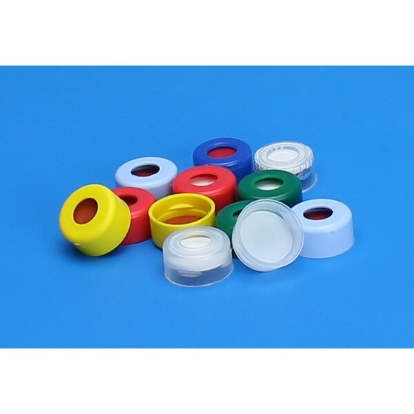 Yellow Snap Caps, PTFE/Silicone/P, PK100
