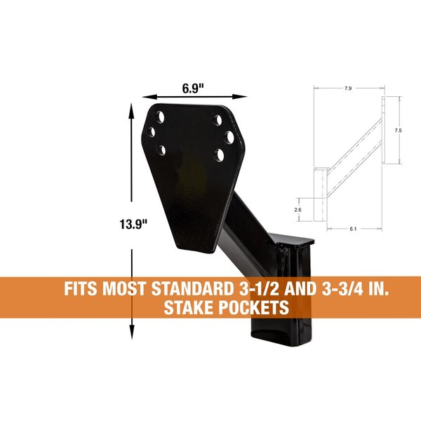 Spare Tire Carrier, Stake Pocket