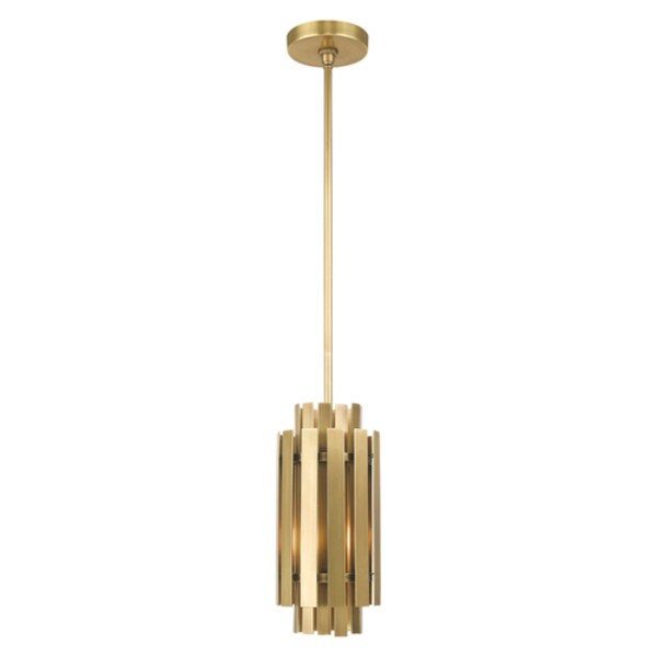 Greenwich 1 Light Natural Brass Mini Pendant