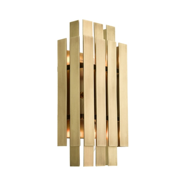 Greenwich 2 Light Natural Brass ADA Wall Sconce