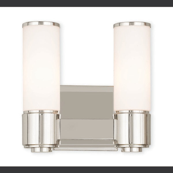 Weston 2 Light Polished Nickel ADA Wall Sconce/ Bath Vanity