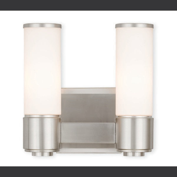 Weston 2 Light Brushed Nickel ADA Wall S
