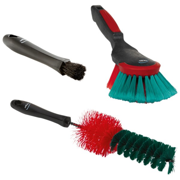 Car Interior/Exterior Brush Set, 3 Brush