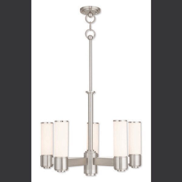 Weston 5 Light Brushed Nickel Dinette Chandelier