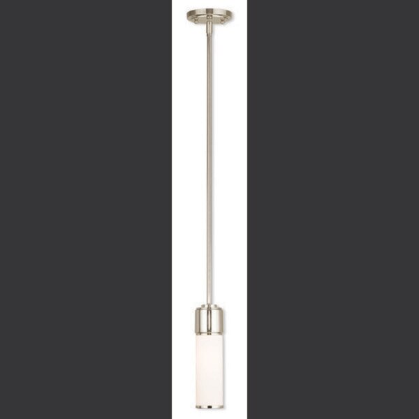 Weston 1 Light Polished Nickel Mini Pendant
