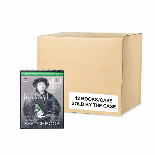 Case of Sketch Books, 30 Sheets of Heavy 50# White Drawing Paper, 9