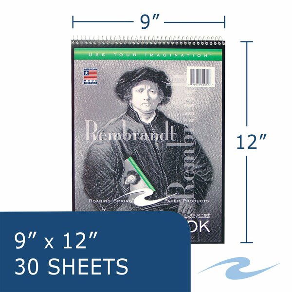 Case of Sketch Books, 30 Sheets of Heavy 50# White Drawing Paper, 9