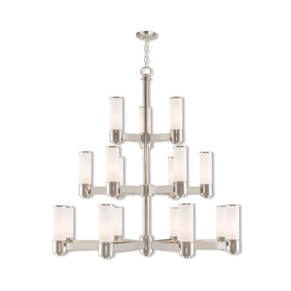 Weston 17 Light Polished Nickel Foyer Ch