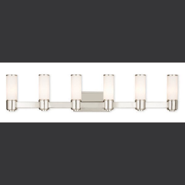 Weston 6 Light Polished Nickel ADA Wall Sconce/ Bath Vanity