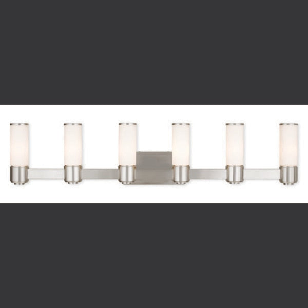 Weston 6 Light Brushed Nickel ADA Wall Sconce/ Bath Vanity