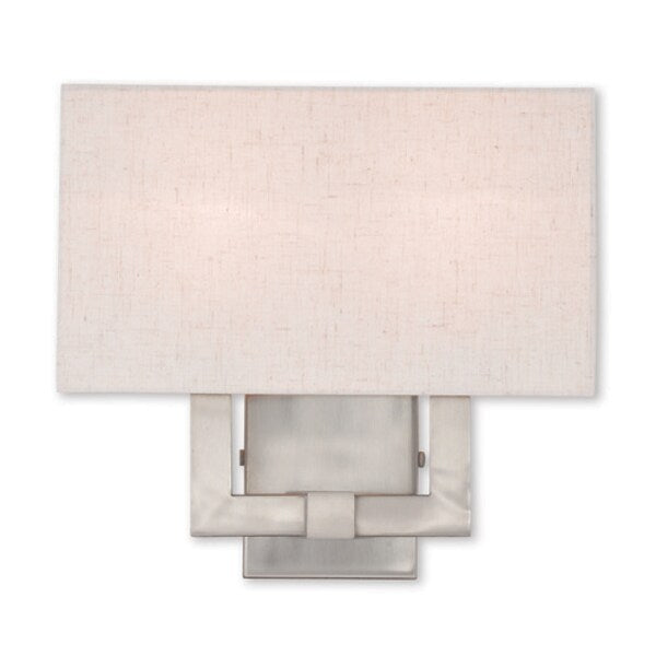 Meridian 2 Light Brushed Nickel ADA Wall Sconce