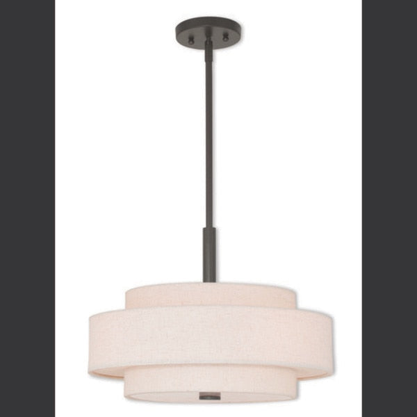 Meridian 4 Light English Bronze Pendant