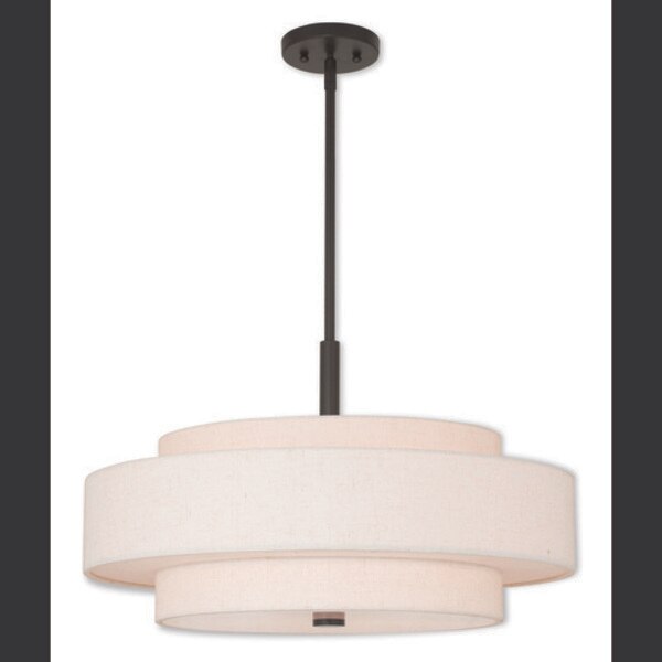 Meridian 5 Light English Bronze Pendant
