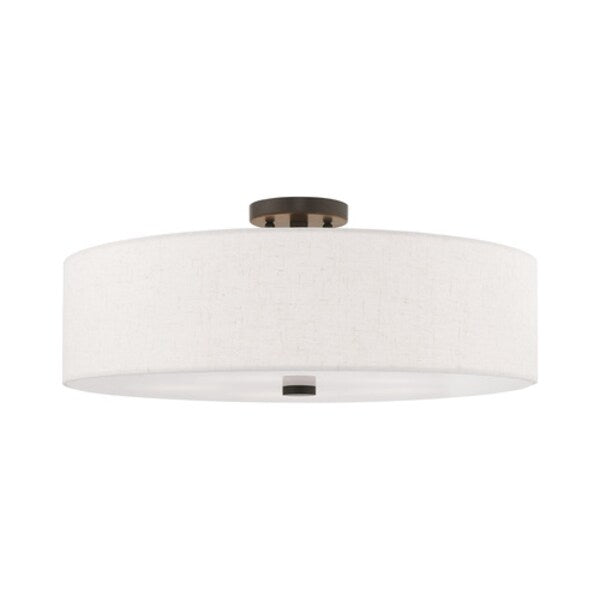 Meridian 5 Light English Bronze Ceiling Mount
