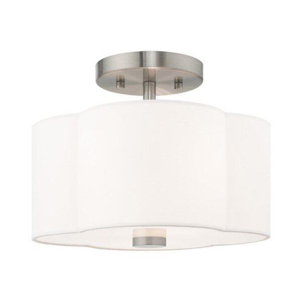 Chelsea 2 Light Brushed Nickel Ceiling Mount
