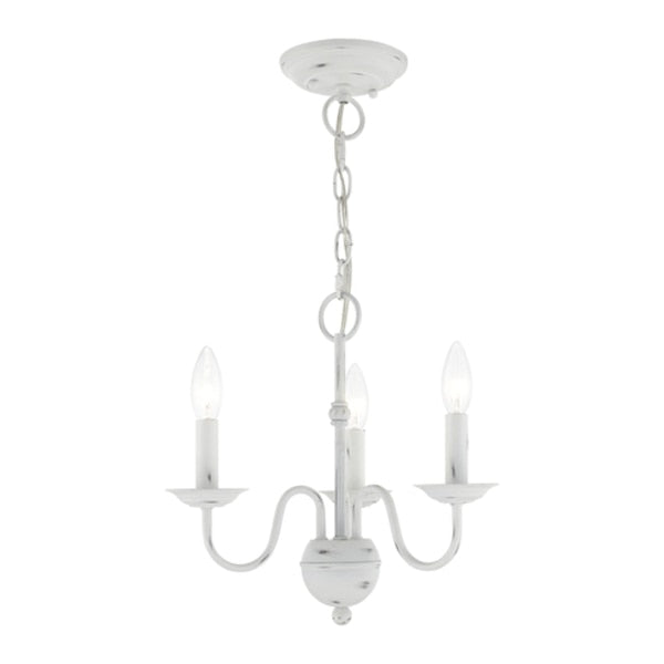Windsor 3 Light Antique White Mini Chand