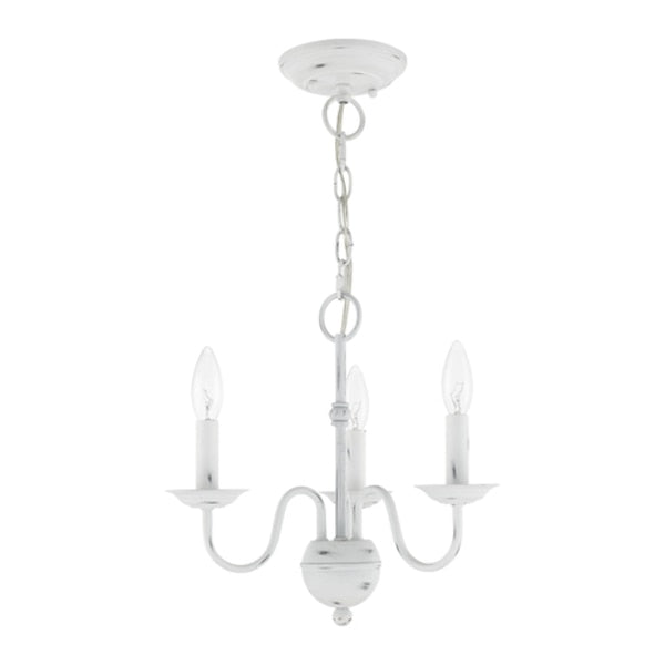 Windsor 3 Light Antique White Mini Chand