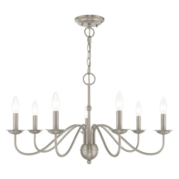 Windsor 7 Light Brushed Nickel Chandelier