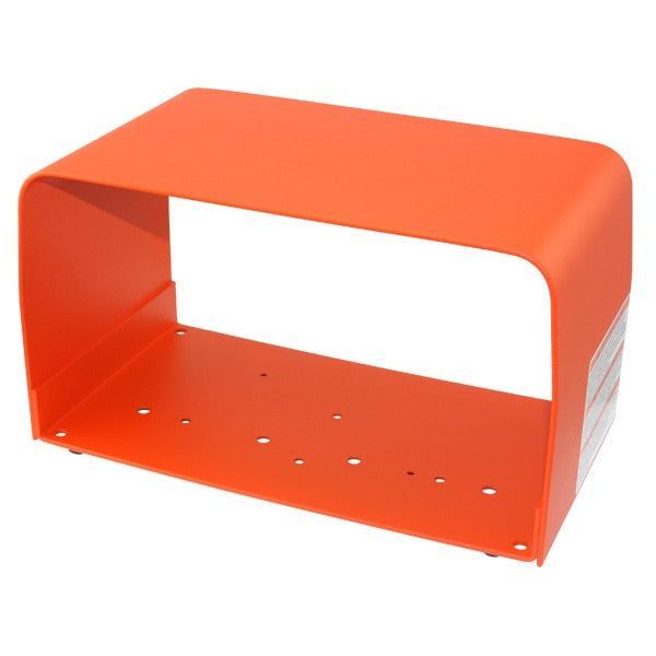 Foot Switch Guard, Steel, Alert Orange
