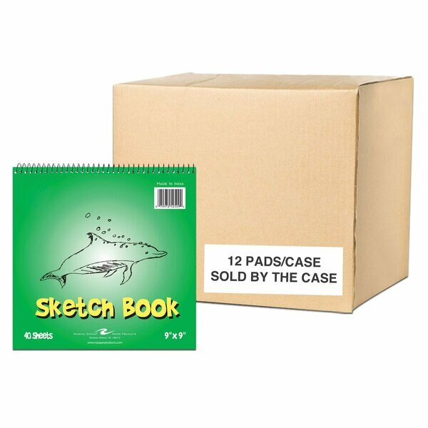 Case of Kids Wirebound Spiral Sketch Paper Pad, 9