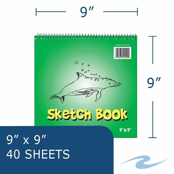 Case of Kids Wirebound Spiral Sketch Paper Pad, 9