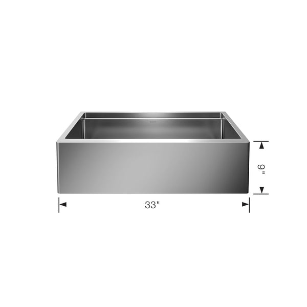 Quatrus R15 Ergon Apron Super Single Kitchen Sink