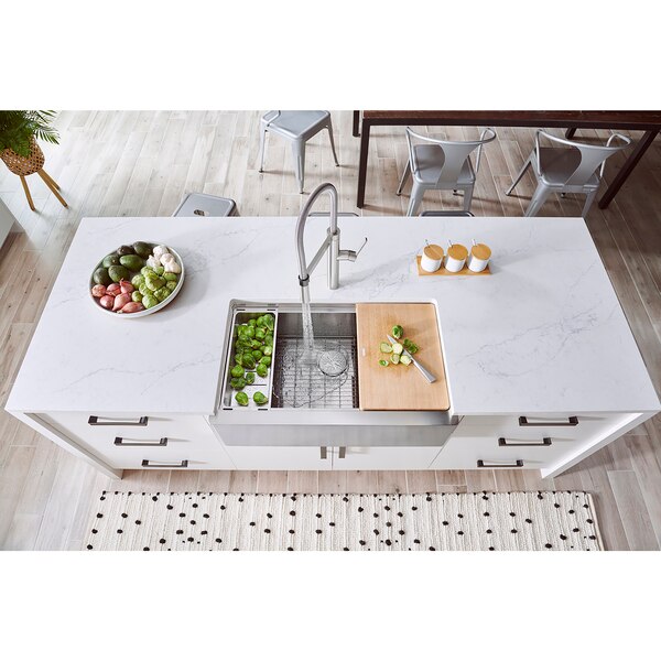 Quatrus R15 Ergon Apron Super Single Kitchen Sink