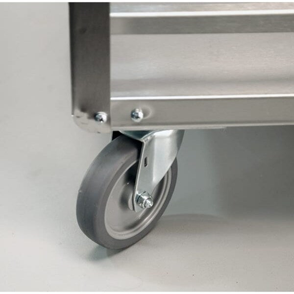 Stainless Steel 3 Shelf Guard Rail Cart; 500 lb Capacity, 18