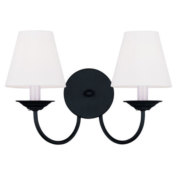 Mendham 2 Light Black Wall Sconce