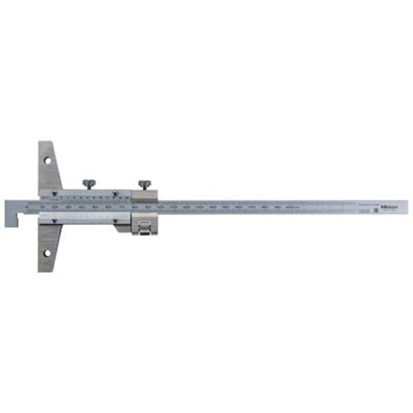 Depth Gage, Hook Type, 300mm, F Adj