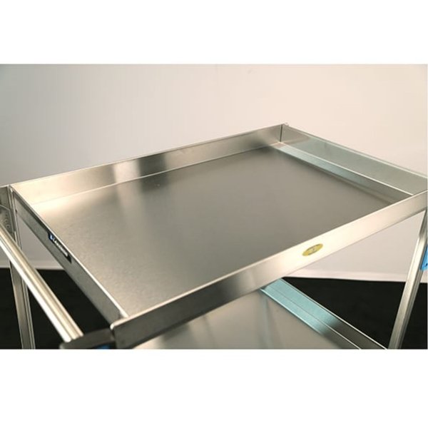 NSF Stainless Steel 2 Deep Shelf Utility Cart;700 Lb Capacity, 21