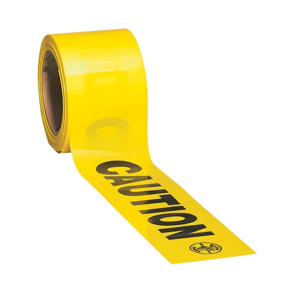 Caution Tape, Barricade, CAUTION, Yellow, 3-Inch x 200-Foot