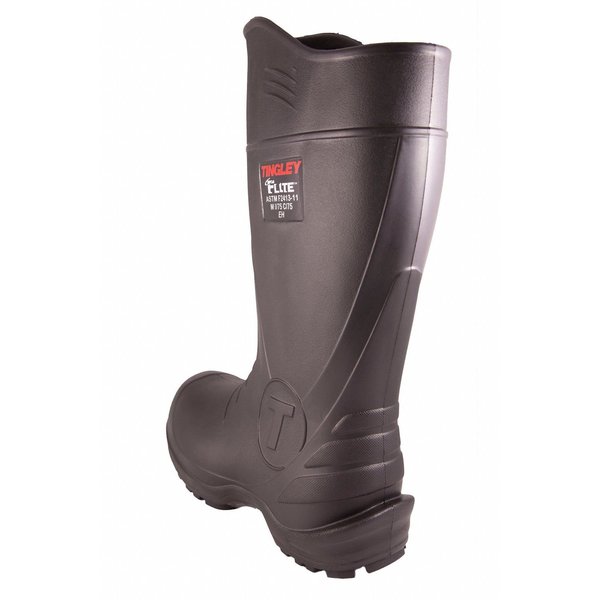 Flite Composite-Toe Rubber Boots, Aerex 1.5.5, Hardened Rubber, 15 in H, Black, Men's, Size 12