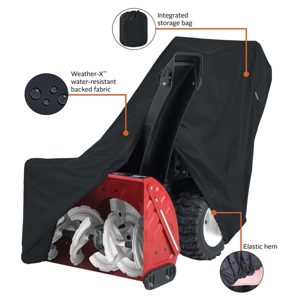 Black Snow Thrower Cover With Chute, 47