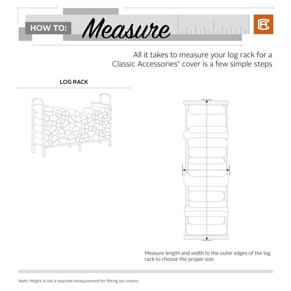 StormPro RainProof Heavy-Duty Log Rack Cover, 96