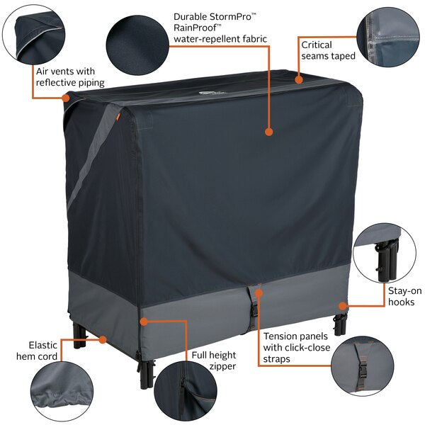 StormPro RainProof Heavy-Duty Log Rack Cover, 48