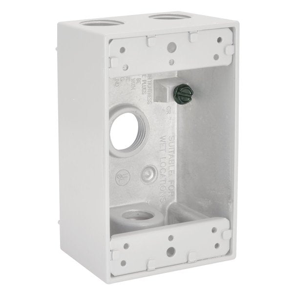Weatherproof Box, 4 Threaded Outlets 2