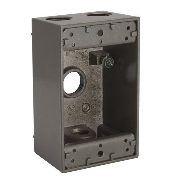 Weatherproof Box, 4 Threaded Outlets 2