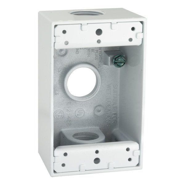 Weatherproof Box, 3 Threaded Outlets 2
