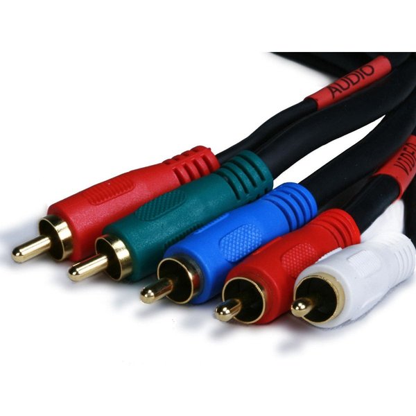 RCA Cable, RG-59/U, 5 RCA, 1.5 ft.