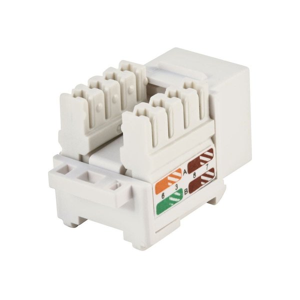 Datacom Jack, Cat5, Punch Down, White