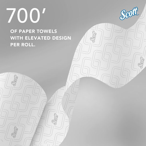 Pro High-Capacity Hard Roll Towels for Blue Core Dispensers, White, (700'/Roll, 6 Rolls/Case)