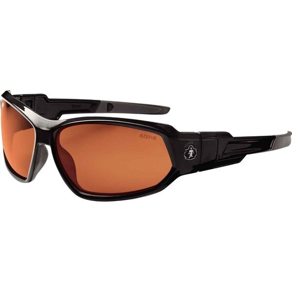 PLZ Safety Glasses/Goggles, Blk/Copper