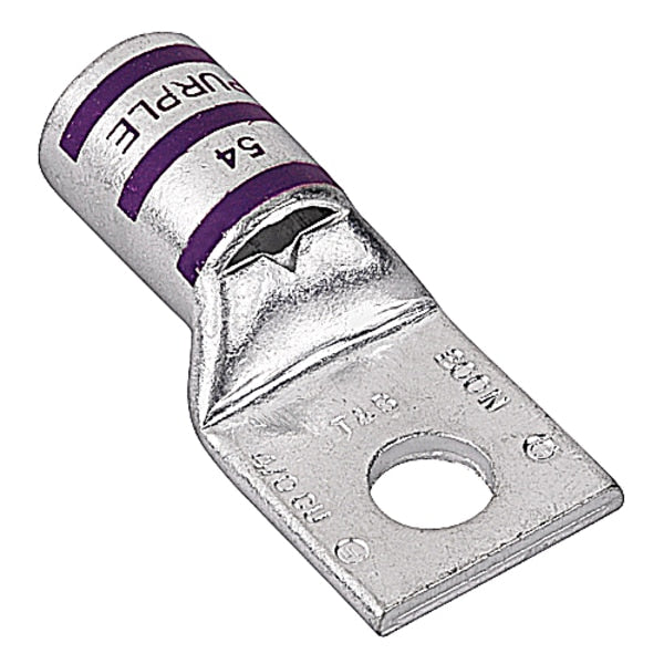 Compression Lug, 4/0 Awg, L 2.18 In, Pur