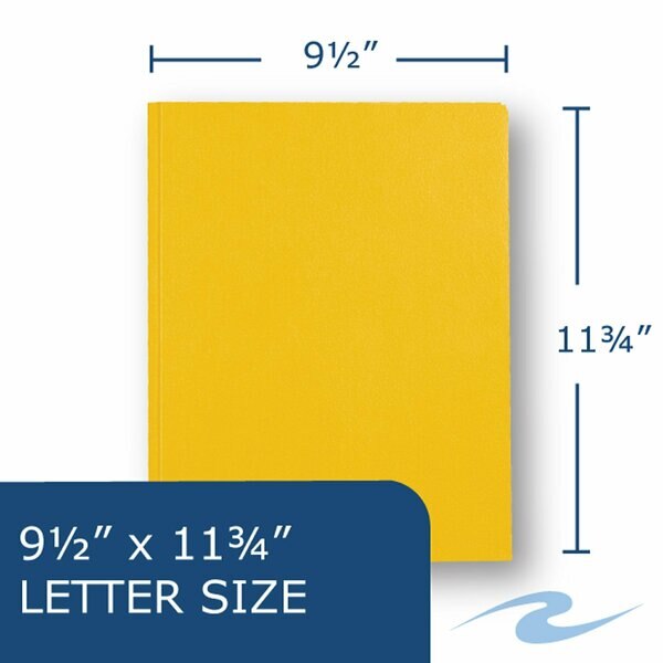 Case of Yellow Pocket Folders w/Prongs, 11.75