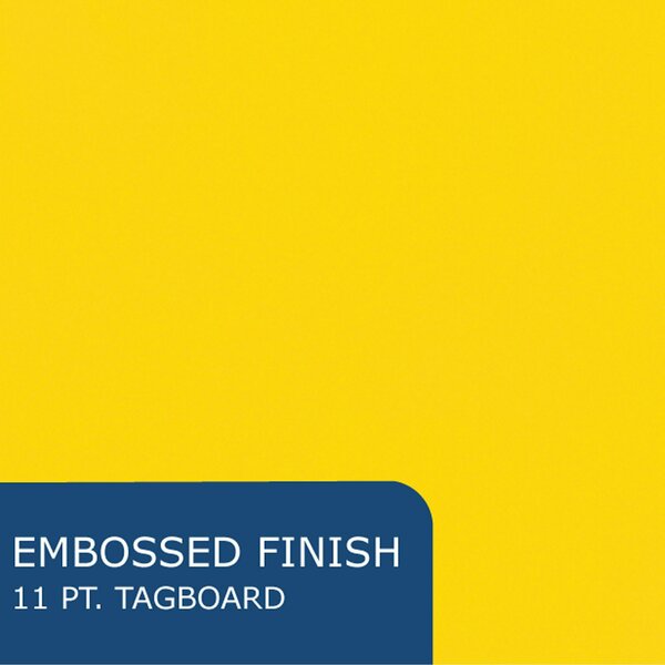 Case of Yellow Pocket Folders w/Prongs, 11.75