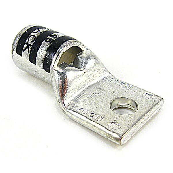 Compression Lug, 2/0 Awg, L 1.93 In, Bk