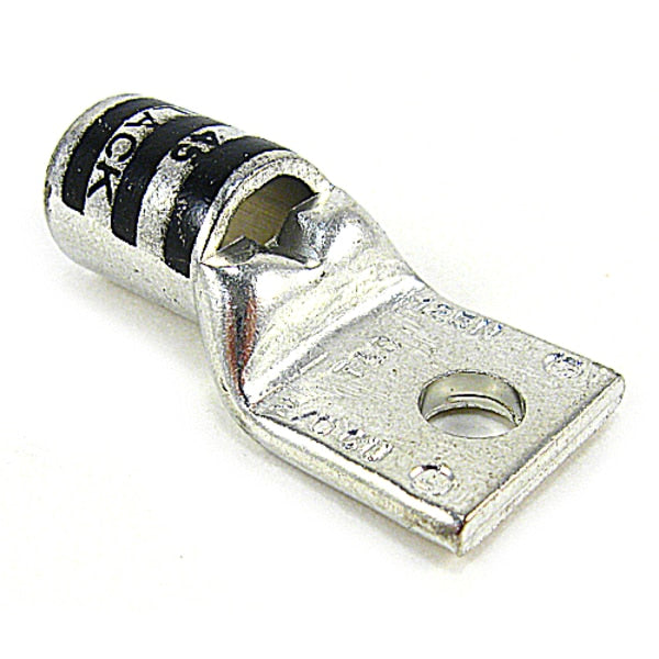 Compression Lug, 2/0 Awg, L 1.88 In, Bk