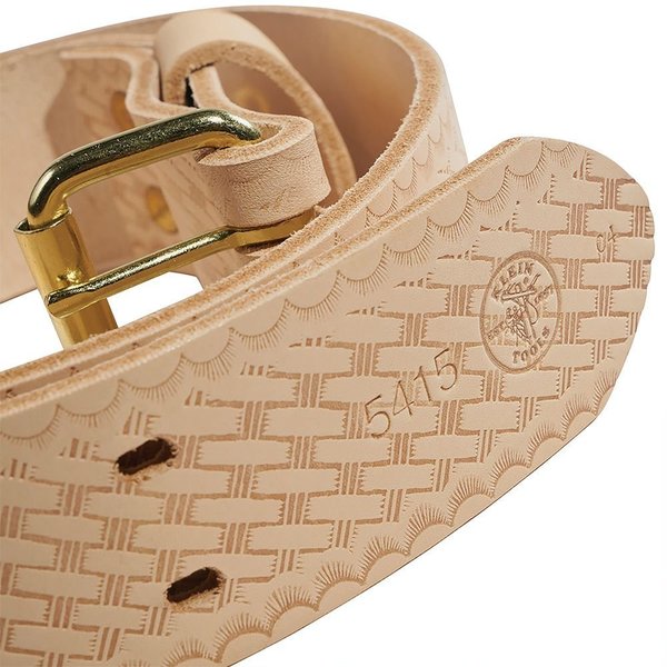 Tan Leather Heavy Duty Embossed Tool Belt, S